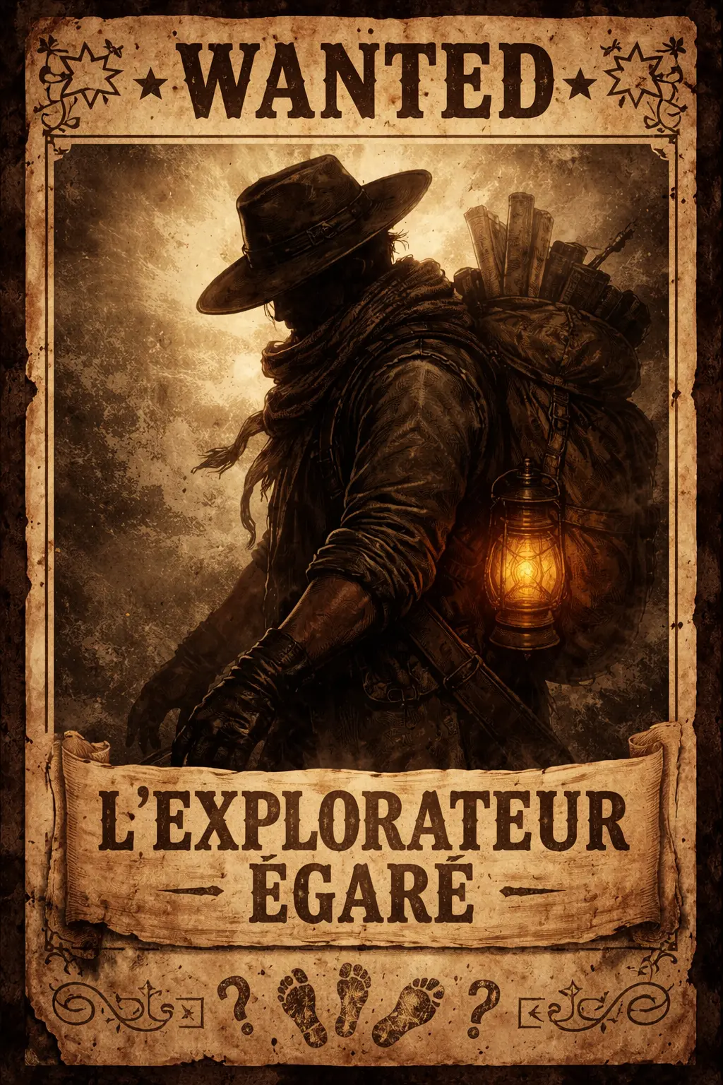 Affiche WANTED - L’Explorateur Egaré